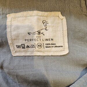 100% LINEN (not denim) Overalls/Jumper - Handmade